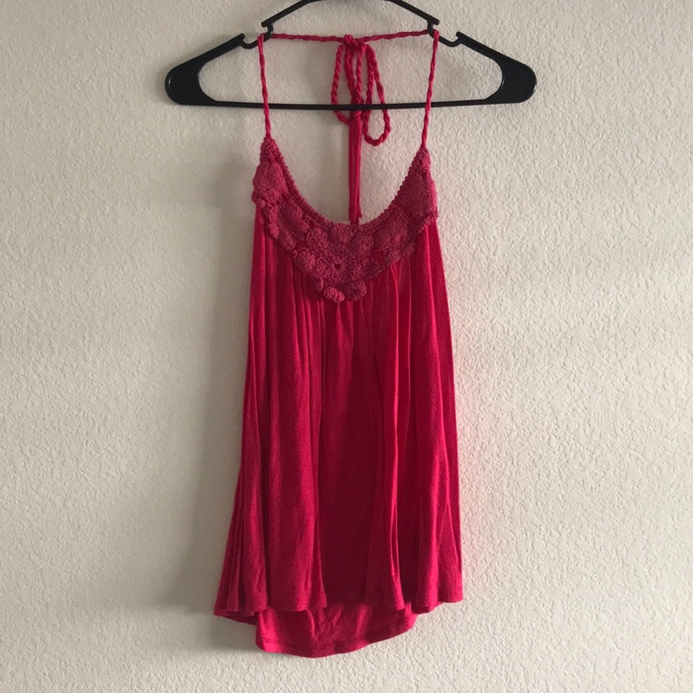 FOREVER21 Hot Pink Halter Tank